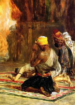 Arab or Arabic people and life. Orientalism oil paintings  524